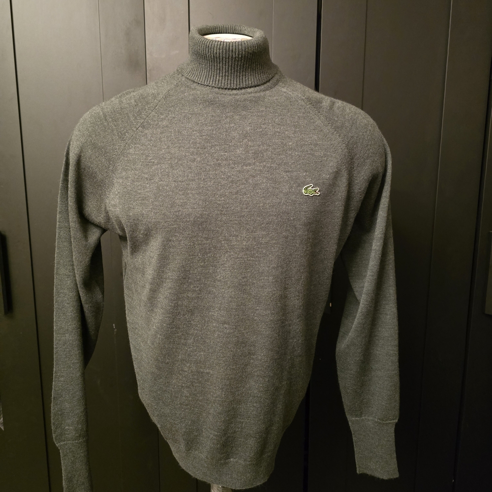 Lacoste Charcoal Turtleneck Sweater for Men
